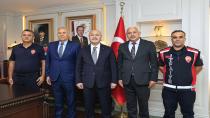İtfaiye Haftası Etkinlikleri Olarak Adana Valisi Köşger'e Ziyaret